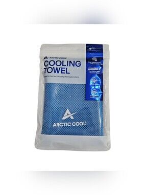 NEW sealed ARCTIC COOL Instant Cooling Towel in BLUE  UPF 50  Hydrofreeze